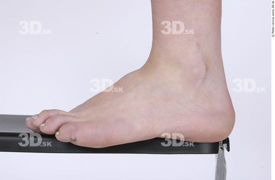 Foot Whole Body Woman Nude Average Studio photo references