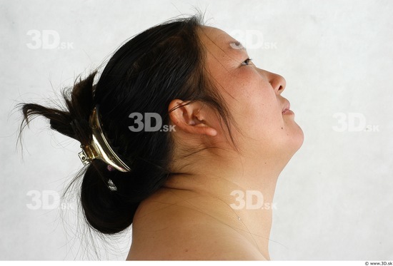 Whole Body Head Phonemes Woman Animation references Asian Nude Overweight Studio photo references