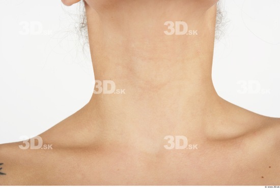 Neck Whole Body Woman Nude Slim Studio photo references