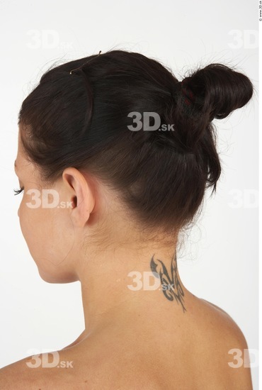 Whole Body Head Woman Tattoo Slim Studio photo references