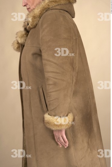 Arm Whole Body Woman Formal Coat Chubby Studio photo references