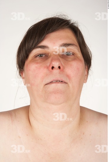 Whole Body Head Woman Nude Chubby Studio photo references