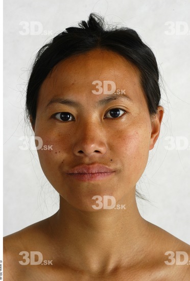 Whole Body Head Phonemes Woman Animation references Asian Nude Chubby Studio photo references