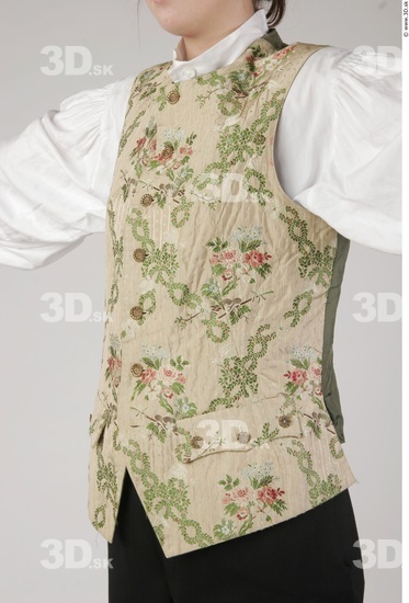 Upper Body Woman White Historical Slim Costume photo references