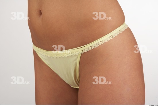 Hips Woman White Underwear Slim