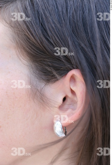 Ear Whole Body Woman Casual Jewel Slim Average Street photo references
