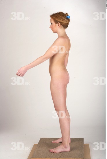 Whole Body Woman Nude Slim Studio photo references