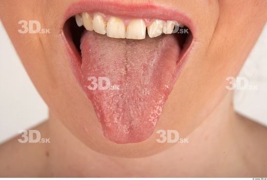 Whole Body Tongue Woman Nude Slim Studio photo references