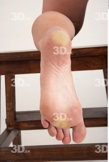 Foot Whole Body Woman Nude Slim Studio photo references