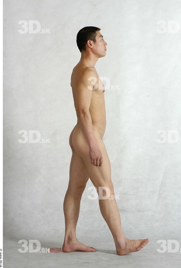 Whole Body Man Animation references Asian Nude Average Male Studio Poses