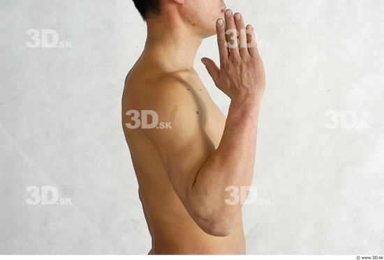 Whole Body Man Animation references Asian Nude Average Male Studio Poses