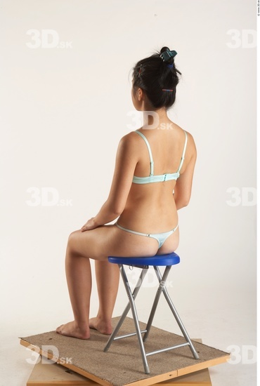 Whole Body Woman Artistic poses Asian Underwear Slim