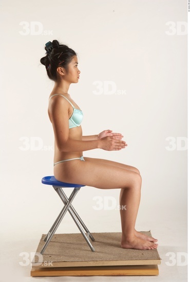 Whole Body Woman Artistic poses Asian Underwear Slim