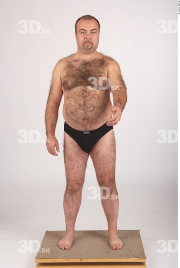 Whole Body Man Underwear Shoes Chubby Studio photo references