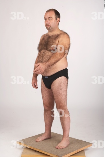 Whole Body Man Underwear Shoes Chubby Studio photo references