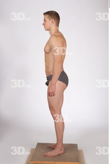 Underarm Man White Nude Muscular Male Studio Poses