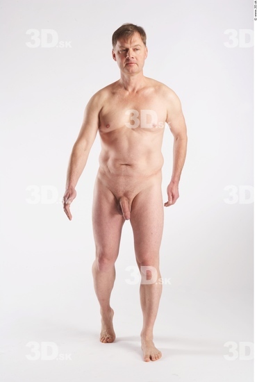Whole Body Man Animation references White Nude Average
