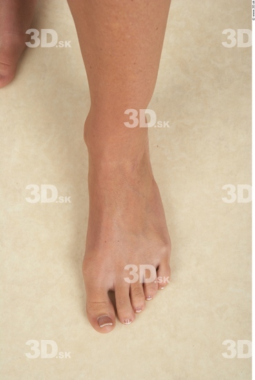 Foot Whole Body Woman Nude Slim Studio photo references