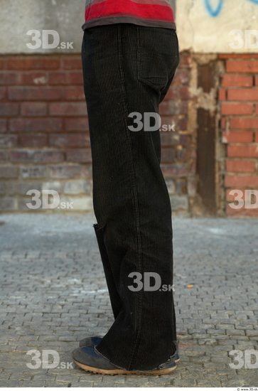 Leg Man Casual Trousers Average Bearded Street photo references