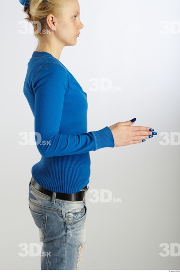 Arm Woman Animation references White Casual Pullower Slim