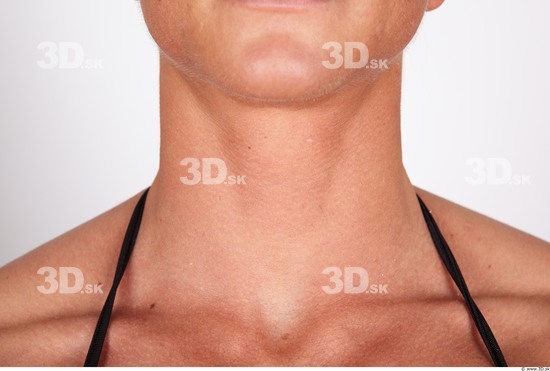 Neck Whole Body Woman Nude Muscular Studio photo references