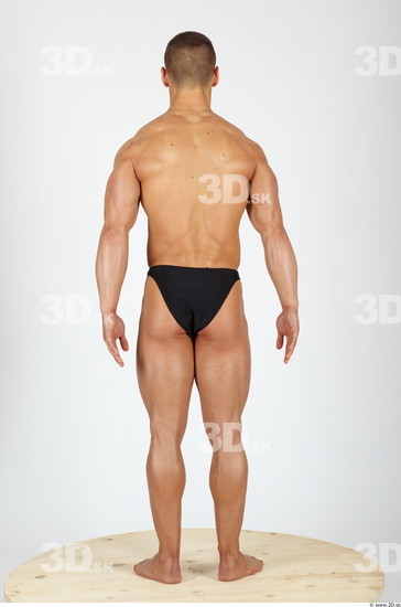 Whole Body Man Animation references Sports Swimsuit Muscular Studio photo references