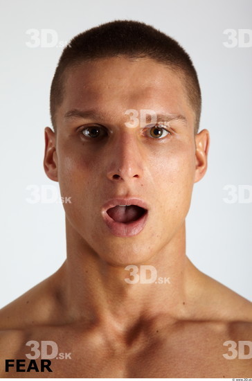 Face Emotions Man White Muscular