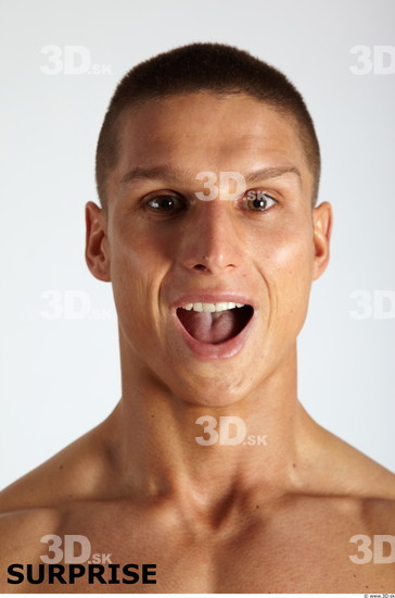 Face Emotions Man White Muscular