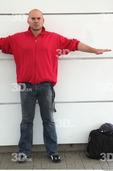 Whole Body Man T poses White Casual Chubby