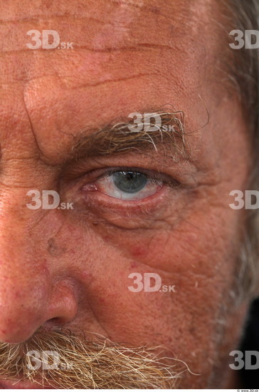 Eye Man White Overweight Wrinkles