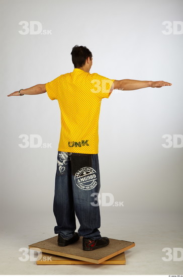 Whole Body Man Animation references T poses Asian Casual Average Studio photo references