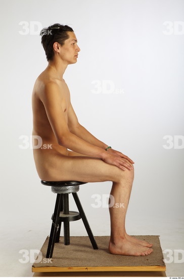 Whole Body Man Artistic poses Asian Nude Average Studio photo references