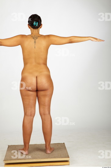 Whole Body Woman T poses Nude Chubby Studio photo references