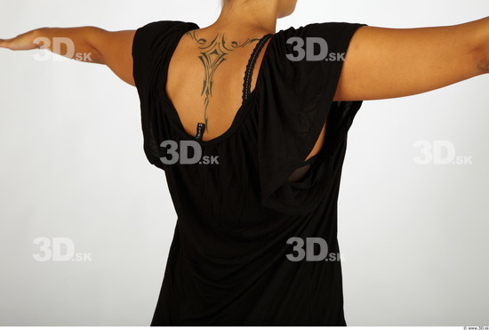 Upper Body Whole Body Woman Nude Casual Shirt T shirt Chubby Studio photo references