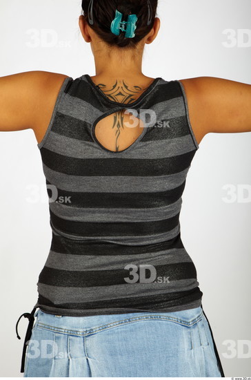 Upper Body Whole Body Woman Nude Casual Singlet Chubby Studio photo references