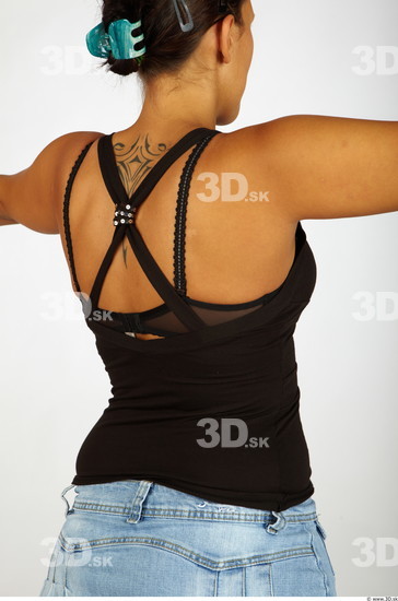 Upper Body Whole Body Woman Nude Casual Singlet Chubby Studio photo references