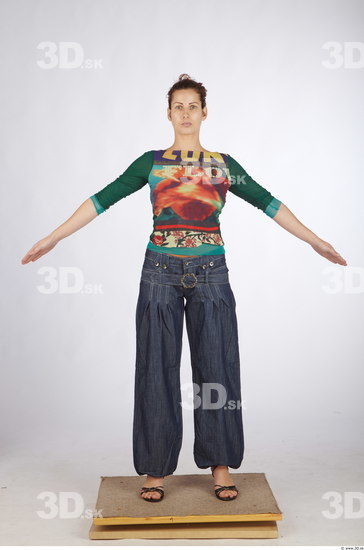 Whole Body Woman Animation references Casual Average Studio photo references