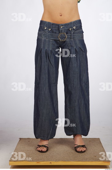 Leg Woman Casual Jeans Average Studio photo references
