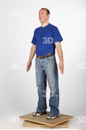 Whole Body Man Animation references Casual Jeans Average Studio photo references