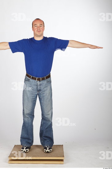 Whole Body Man T poses Casual Average Studio photo references