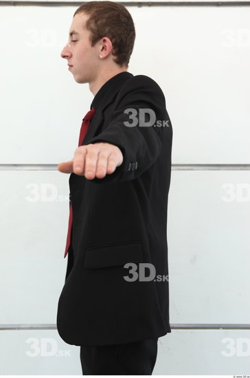 Arm Man Formal Jacket Average Street photo references