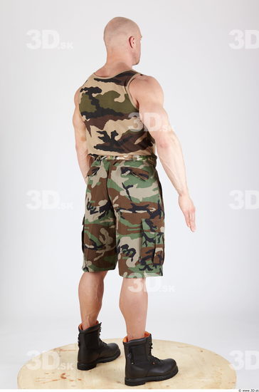 Whole Body Man Animation references Army Muscular Studio photo references