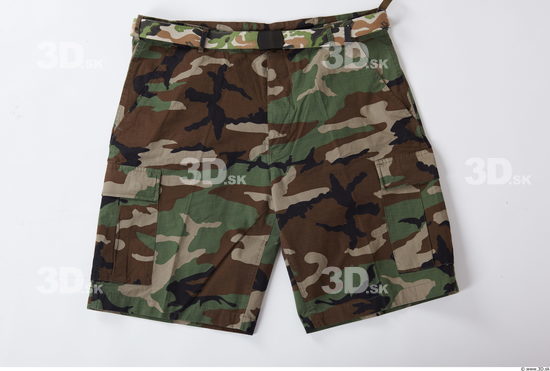 Whole Body Man Army Shorts Muscular Studio photo references