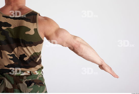 Arm Man Animation references White Army Muscular