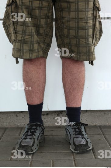 Calf Man Casual Shorts Average Street photo references