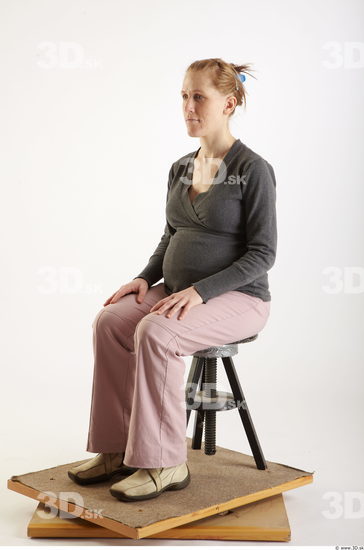 Woman White Pregnant Studio photo references