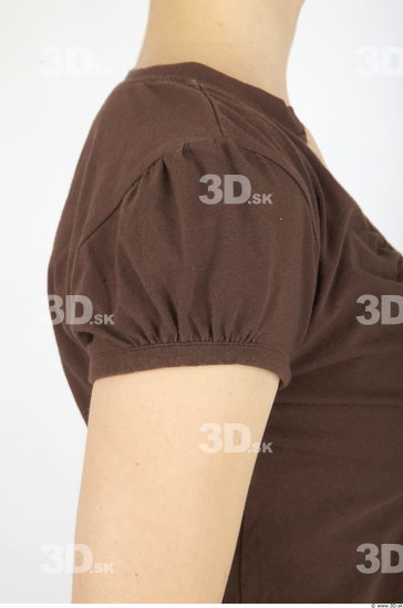 Arm Woman Casual Shirt T shirt Slim Studio photo references
