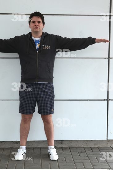 Whole Body Man T poses Casual Athletic Street photo references