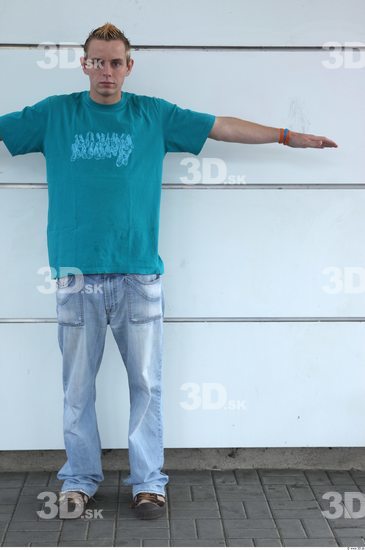 Whole Body Man T poses Street photo references