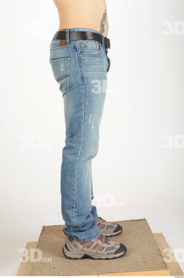 Leg Man Tattoo Casual Jeans Athletic Studio photo references